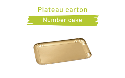 Plateau pour number cake